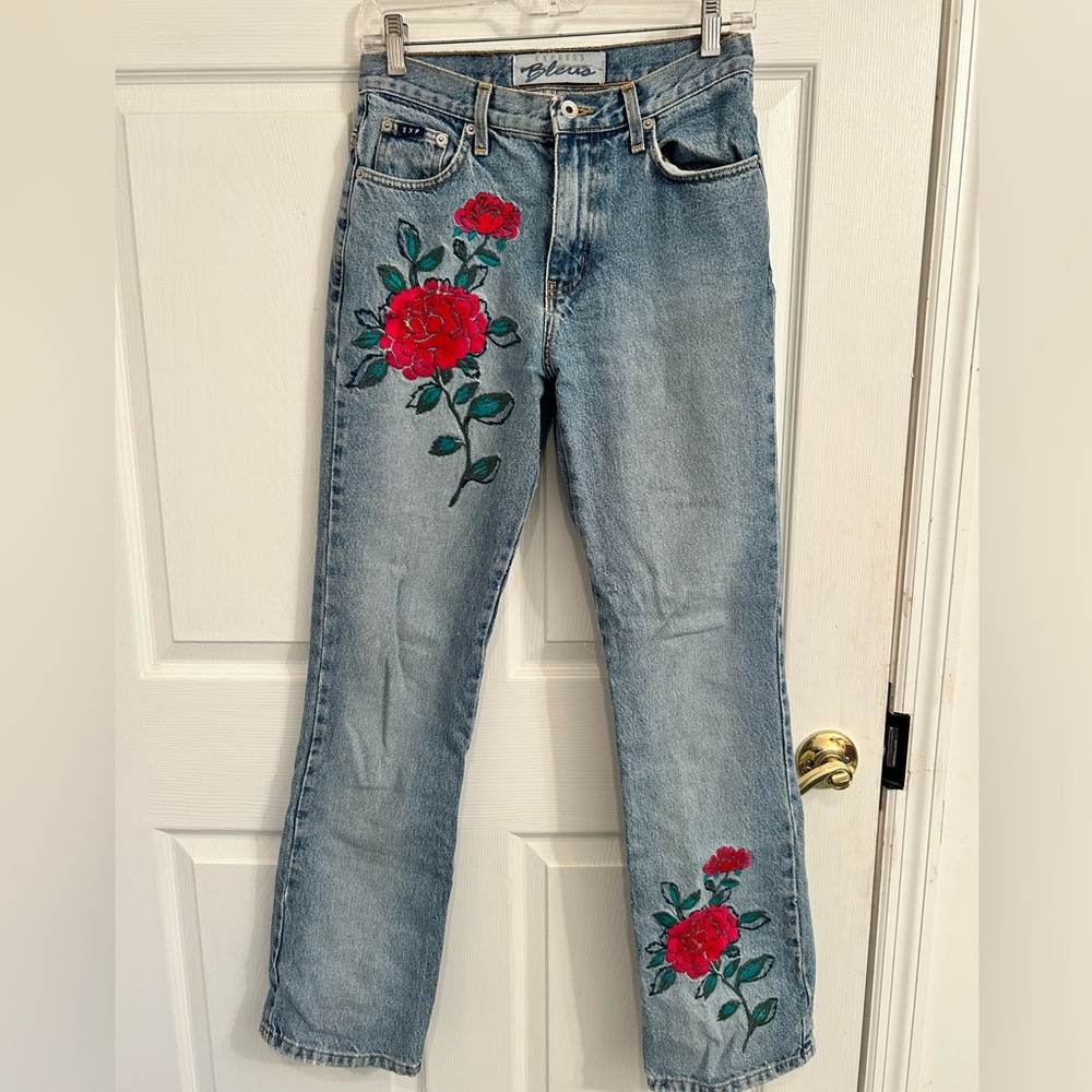 Vintage embroidered Express jeans